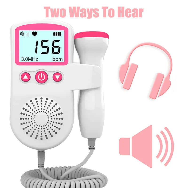 Fetal Doppler ultrasound Baby Heartbeat