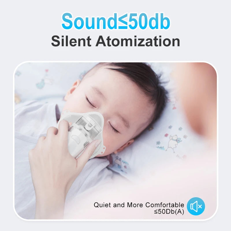 Portable Nebulizer Inhalator Adult Kids Mini Silent Steam Nasal