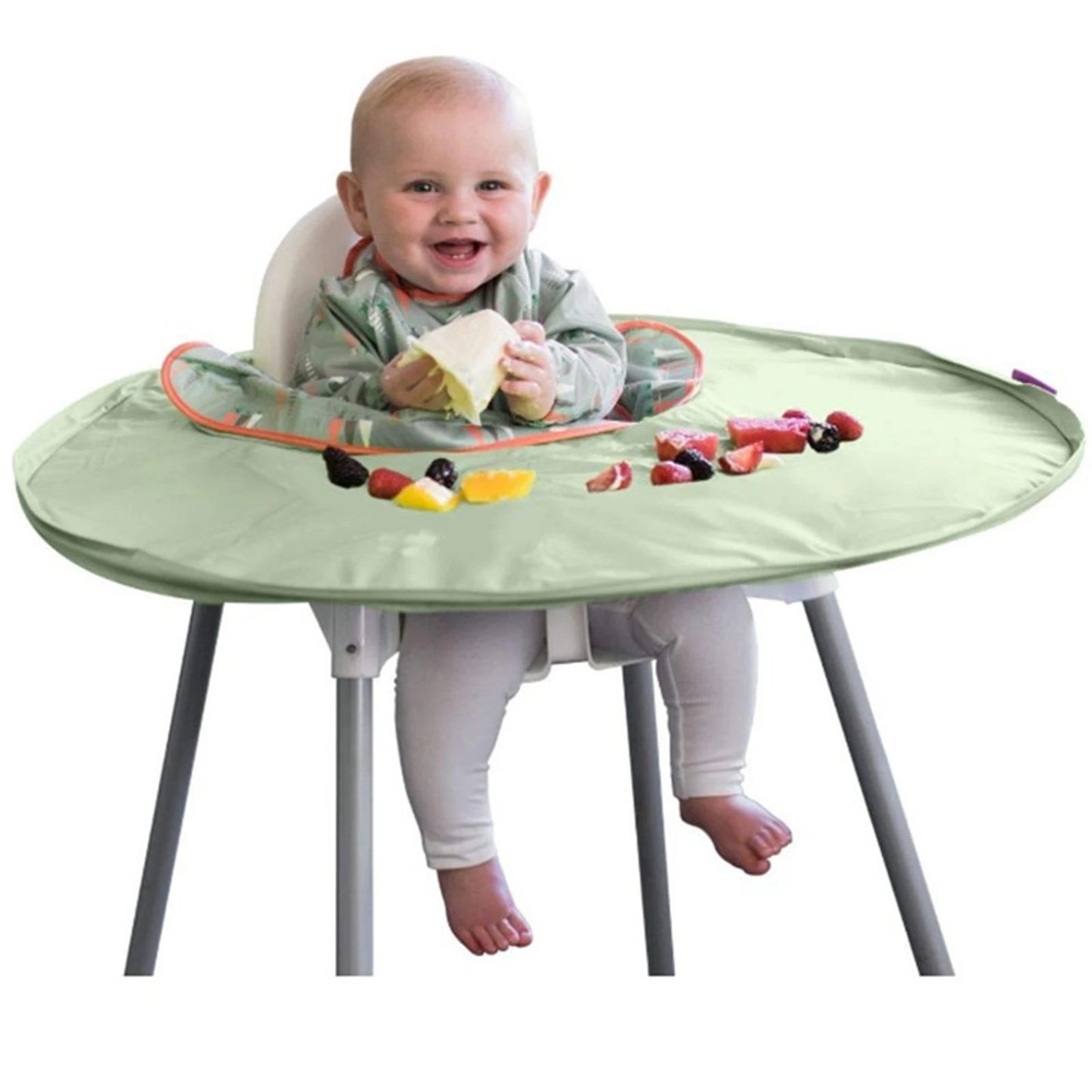 Canvas Baby Eating Table Mat Infant Feeding