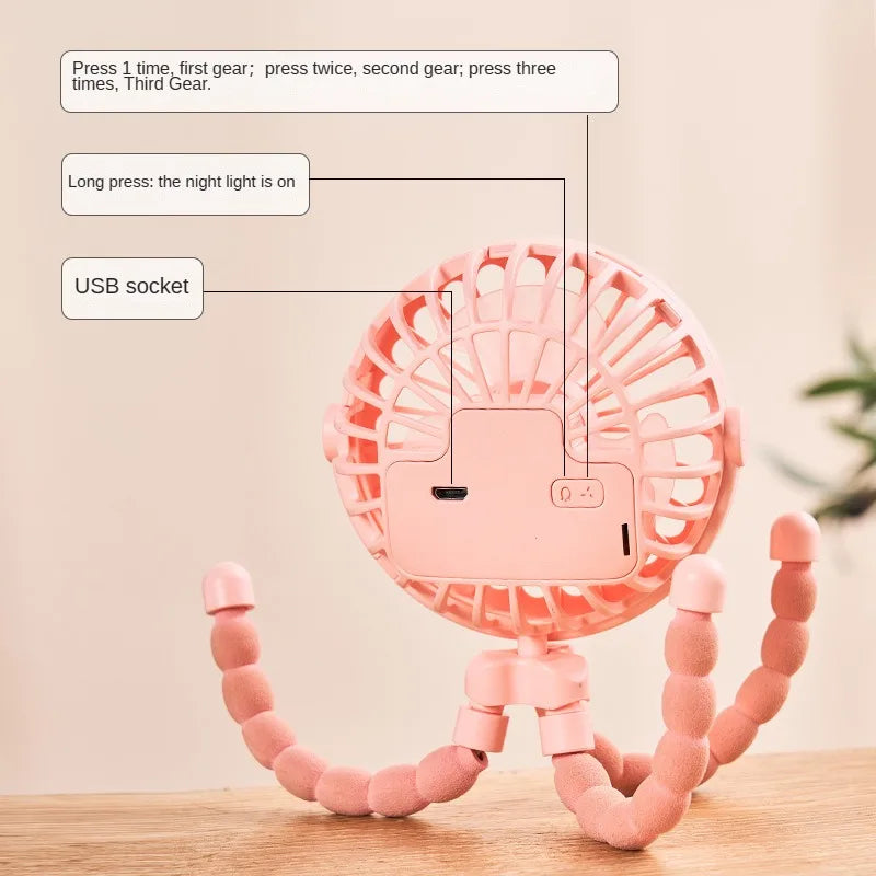 Portable Outdoor Clip On Baby Fan