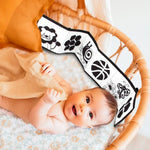 Montessori Baby Cloth Book Black and White Books Newborn