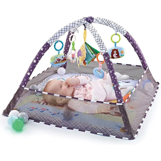Baby Fitness Frame Crawling Play Mat Multifunction Fence Floor