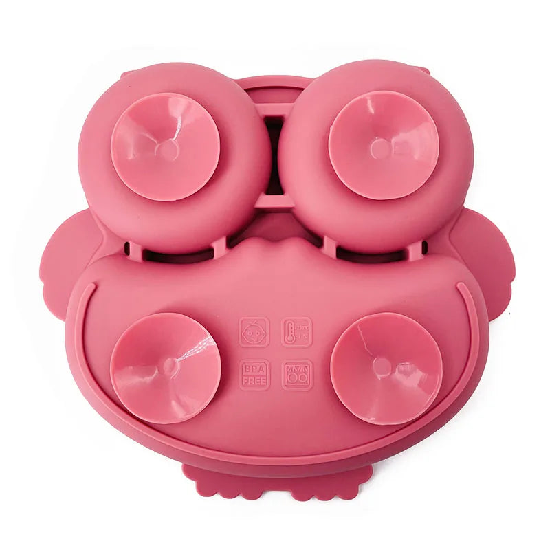 Owl Plates Silicone Baby